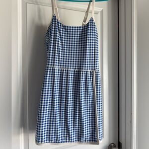 All in Motion blue & Cream Gingham Activewear dress